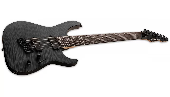Електрогітара LTD M-1007 MULTI-SCALE FM (See Thru Black Satin), фото № 3