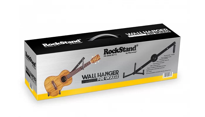 Настінний тримач для укулеле, горизонтальний ROCKSTAND RS20932 Ukulele Wall Hanger, horizontal, фото № 11