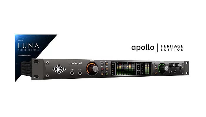 Аудиоинтерфейс UNIVERSAL AUDIO Apollo x8 Heritage Edition (Rack/Mac/Win/TB3), фото № 1