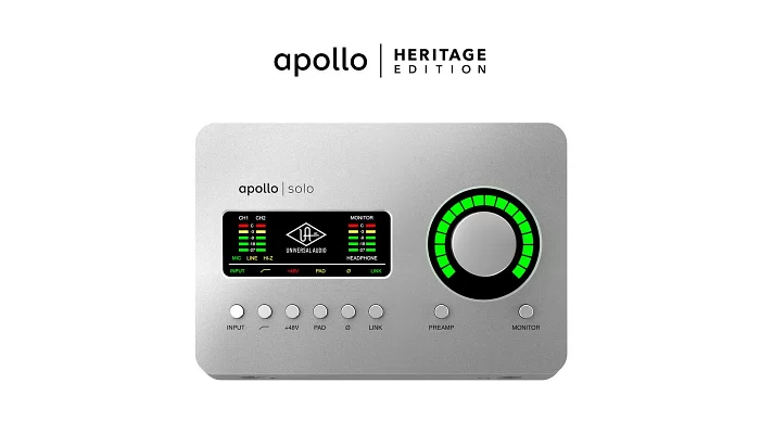 Аудиоинтерфейс UNIVERSAL AUDIO Apollo Solo USB Heritage Edition (Desktop/Win), фото № 1