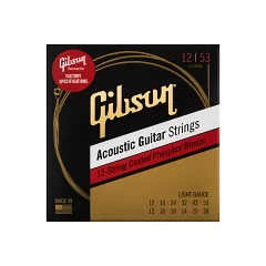 Набор струн для 12-струнной акустической гитары GIBSON SAG-PB12L PHOSPHOR BRONZE ACOUSTIC GUITAR STR