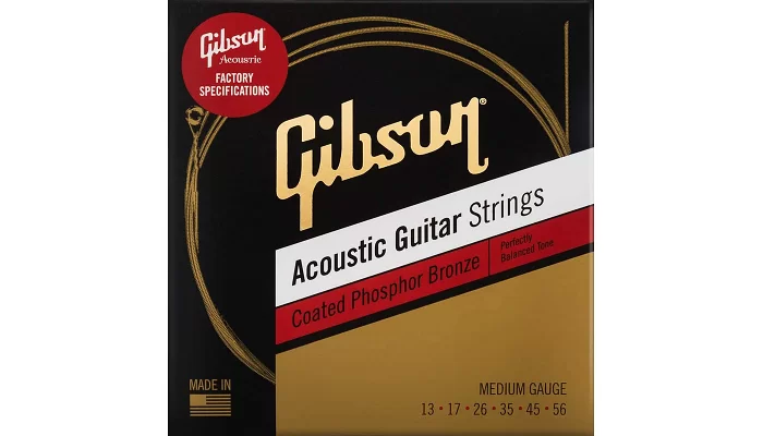 Набор струн для акустической гитары GIBSON SAG-CPB13 COATED PHOSPHOR BRONZE ACOUSTIC GUITAR STRINGS, фото № 1