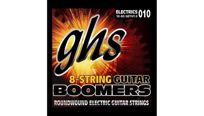 Набір струн для електрогітари GHS STRINGS BOOMERS GBTNT-8, фото № 1
