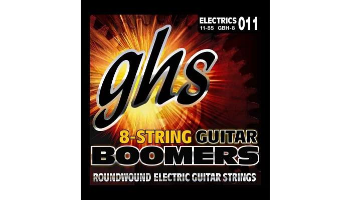 Набір струн для електрогітари GHS STRINGS BOOMERS GBH-8, фото № 1