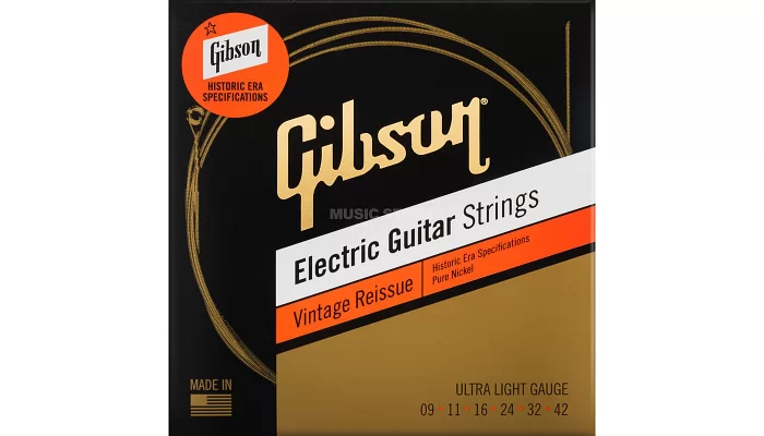 Набор струн для электрогитары GIBSON SEG-HVR9 VINTAGE REISSUE 9-42 ULTRA LIGHT, фото № 1