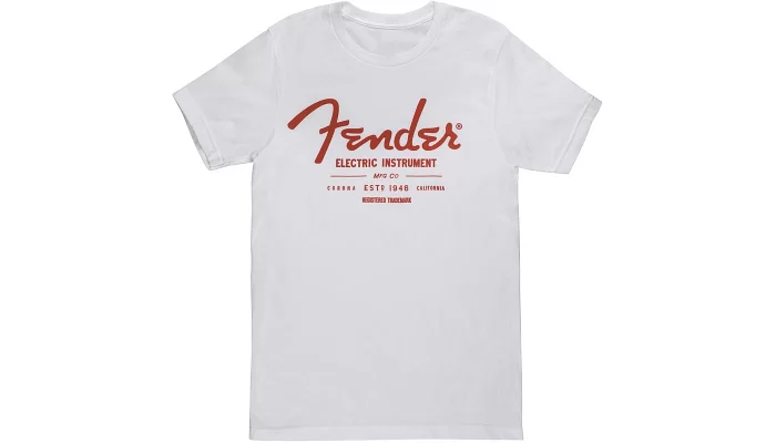 Футболка FENDER T-SHIRT ELECTRIC INSTRUMENTS MEN'S WHITE L, фото № 1