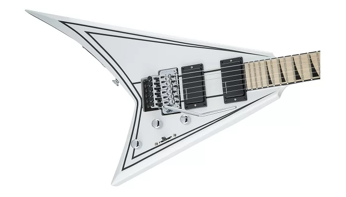 Електрогітара JACKSON X-SERIES RHOADS RRX24M MN SNOW WHITE WITH BLACK PINSTRIPES, фото № 4