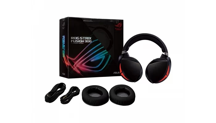 Гарнітура ігрова ASUS ROG Strix Fusion 300 3.5mm / USB Black, фото № 7