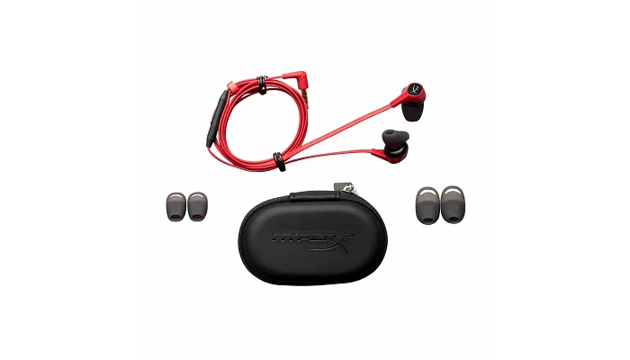 Гарнітура ігрова HyperX Cloud Earbuds 3.5mm, Red / Black, фото № 4