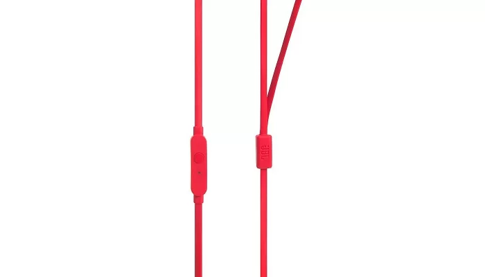 Вакуумні навушники JBL T110 In-ear Mic Red, фото № 5