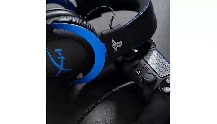 Гарнітура ігрова HyperX Cloud для PS4 3.5mm, Black / Blue, фото № 8