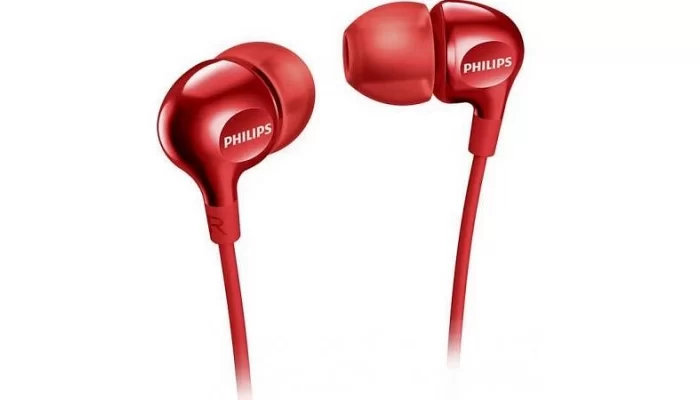 Вакуумные наушники Philips SHE3555 In-ear Mic Red, фото № 1