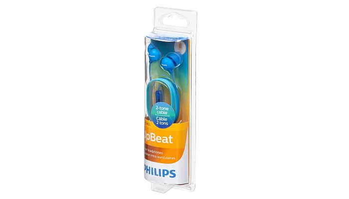 Вакуумні навушники Philips SHE2405 In-ear Mic Blue, фото № 4