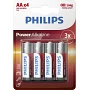Батарейка Philips Power Alkaline AA BLI 4