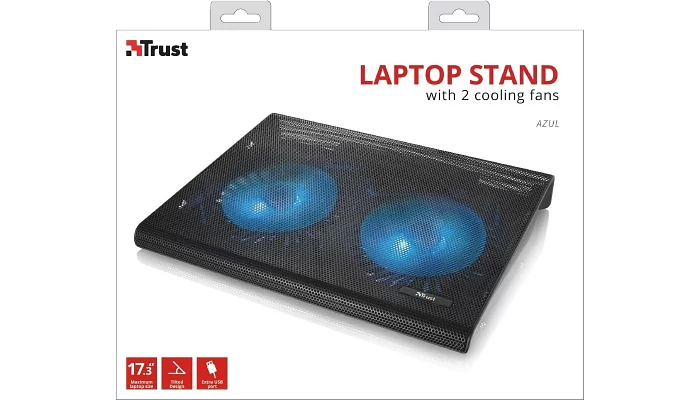 Підставка для ноутбука Trust Azul (17.3 &quot;) BLUE LED Black, фото № 12