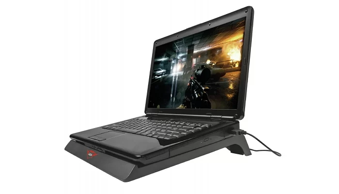 Підставка для ноутбука Trust GXT 220 Kuzo (17.3 &quot;) RED LED Black, фото № 8