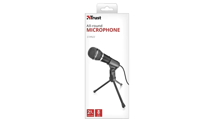 Настільний мікрофон для ПК Trust Starzz All-round 3.5mm Black, фото № 5