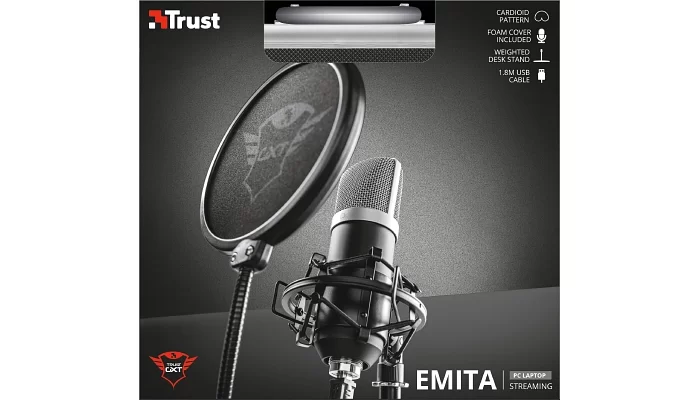 Студийный микрофон Trust GXT 252 Emita Streaming USB Black, фото № 20