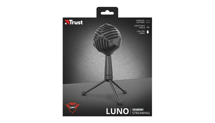 Настольный микрофон для ПК Trust GXT 248 Luno USB Black, фото № 9