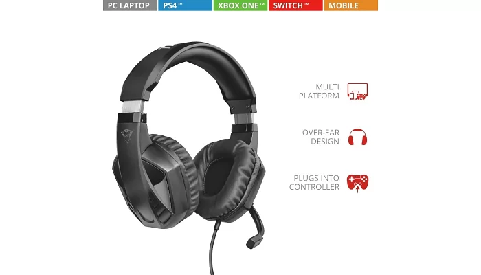 Гарнитура игровая Trust GXT 412 Celaz Multiplatform 3.5mm Black, фото № 10