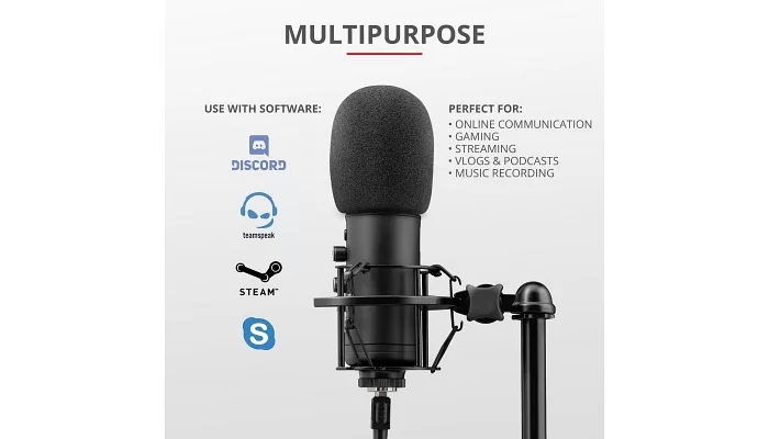 Студійний мікрофон Trust GXT 256 Exxo USB Streaming Microphone, фото № 10