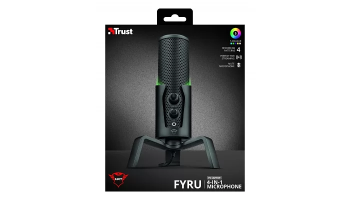 Студійний мікрофон Trust GXT 258 Fyru USB 4-in-1 Streaming Microphone Black, фото № 17