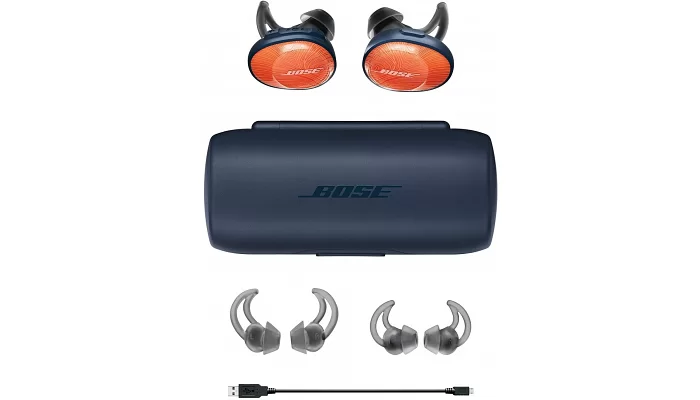 Беспроводные Bluetooth наушники Bose SoundSport Free Wireless Headphones, Orange/Blue, фото № 4