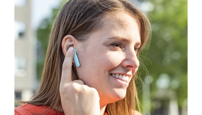 Бездротові Bluetooth навушники Trust Primo Touch True Wireless Mic Mint, фото № 4