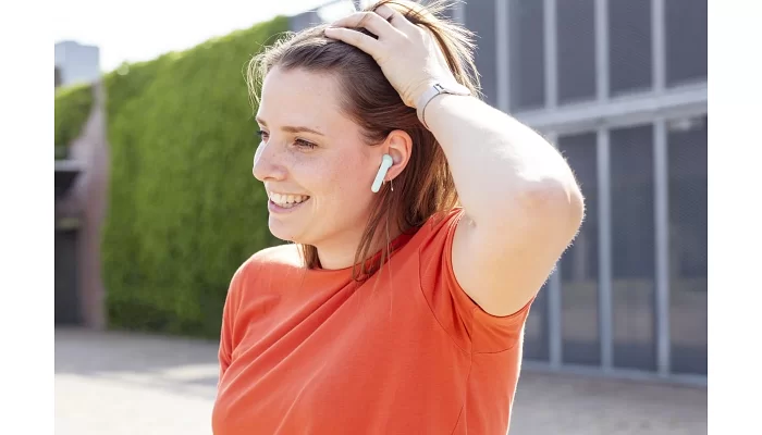 Бездротові Bluetooth навушники Trust Primo Touch True Wireless Mic Mint, фото № 16