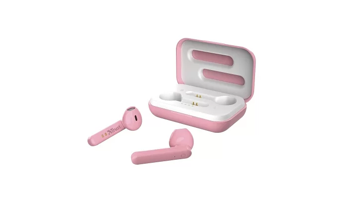 Бездротові Bluetooth навушники Trust Primo Touch True Wireless Mic Pink, фото № 6