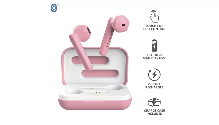 Бездротові Bluetooth навушники Trust Primo Touch True Wireless Mic Pink, фото № 15