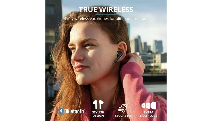 Бездротові Bluetooth навушники Trust Nika Touch True Wireless Mic Black, фото № 15