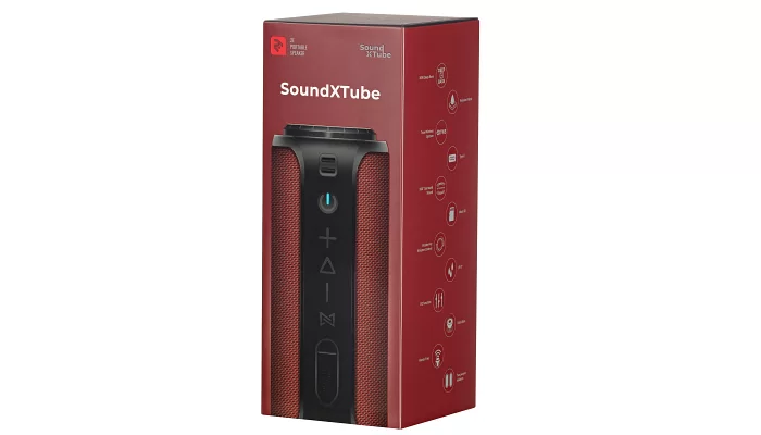 Портативная акустика 2E SoundXTube TWS, MP3, Wireless, Waterproof Red, фото № 4