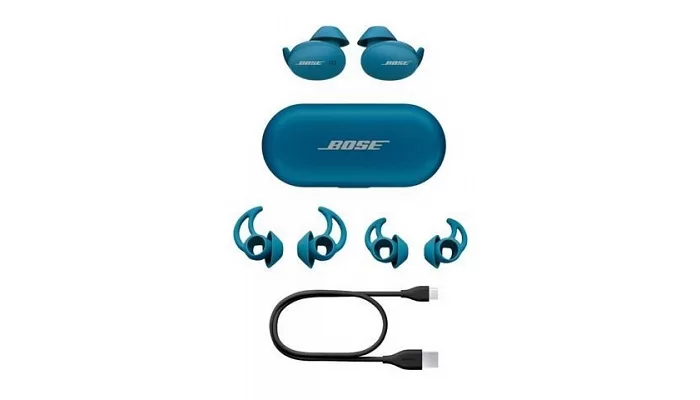 Бездротові Bluetooth навушники Bose Sport Earbuds, Baltic Blue, фото № 9