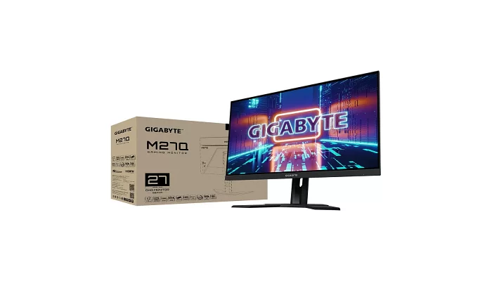 Монитор LCD GIGABYTE 27" M27Q, 2xHDMI, DP, 2xUSB 3.0, USB Type-C, IPS, 2560х1440, 170Hz, 0.5mc, sRGB, фото № 9