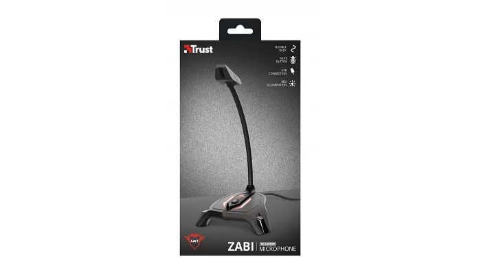 Настільний мікрофон для ПК Trust GXT 215 Zabi LED-Illuminated USB Gaming Black, фото № 9