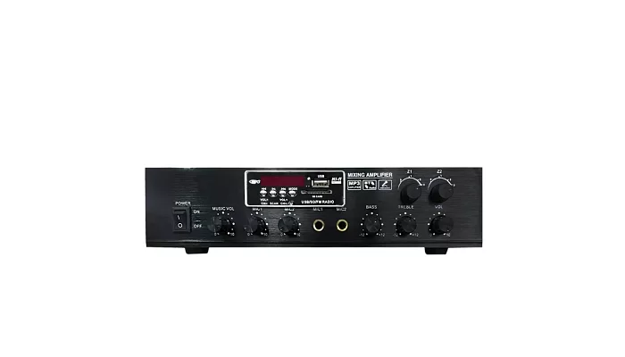Трансляційний підсилювач потужності BIG MPA60 2zone MP3/FM/BT REMOTE, фото № 1