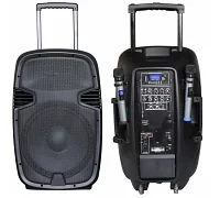 Автономная акустическая система BIG JB15RECHARGE400 + MP3/FM/Bluetooth + 30V INVERTER + 2pcs UHF mic