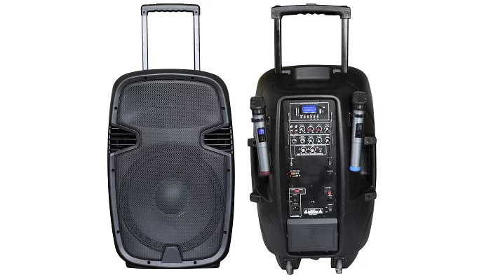Автономная акустическая система BIG JB15RECHARGE400 + MP3/FM/Bluetooth + 30V INVERTER + 2pcs UHF mic, фото № 1