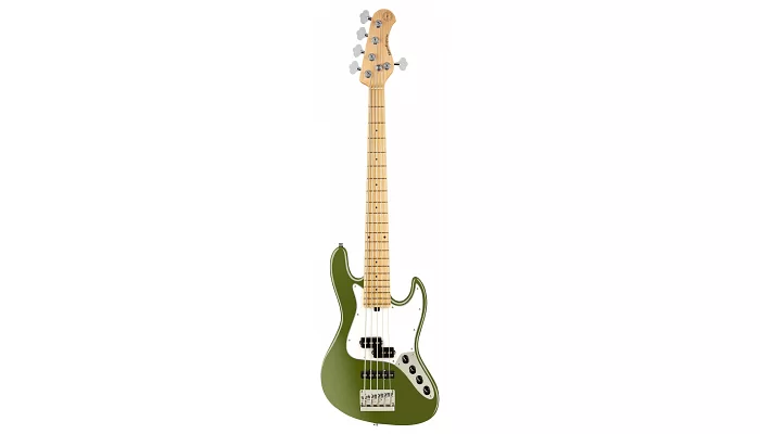 Бас-гитара SADOWSKY MetroExpress 21-Fret Hybrid P/J Bass, Maple, 5-String (Solid Sage Green Metallic, фото № 1