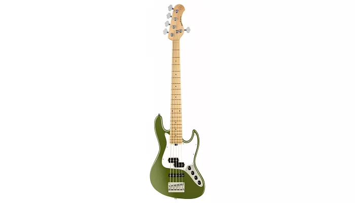 Бас-гітара SADOWSKY MetroExpress 21-Fret Hybrid P / J Bass, Maple, 5-String (Solid Sage Green Metallic Satin), фото № 1