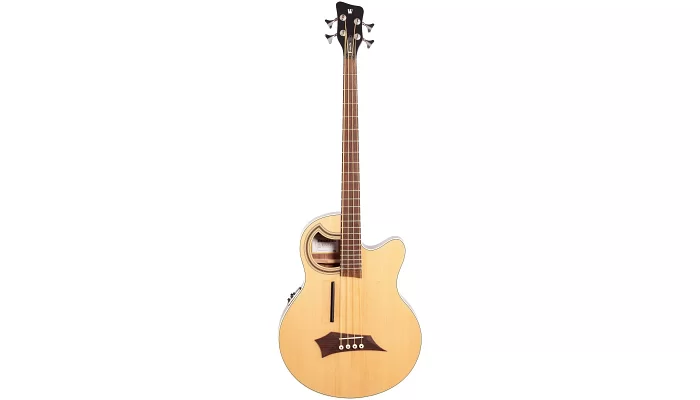 Бас-гітара WARWICK RockBass Alien Deluxe, 4-струнна (природний прозорий атлас), фото № 1