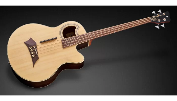 Бас-гітара WARWICK RockBass Alien Deluxe, 4-струнна (природний прозорий атлас), фото № 2
