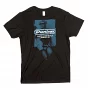 Футболка чоловіча, чорна DUNLOP DSD36-MTS-M MEN T-SHIRT ROCKNROLL GIRL MEDIUM
