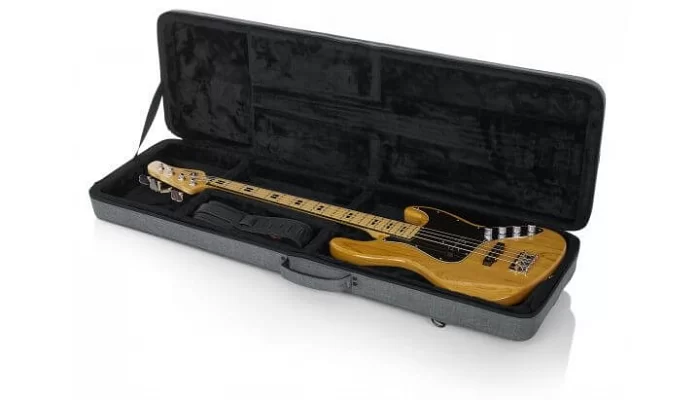 Легкий кейс серии Transit для бас-гитар GATOR GTR-BASS-GRY Grey Transit Lightweight Bass Guitar Case, фото № 10