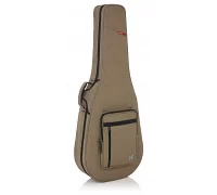 Легкий кейс серії Transit для 12-струнної акустичної гітари GATOR GTR-DREAD12-TAN Tan Transit Lightweight Dreadnought Guitar Case