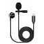 Петличный микрофон с наушником для iOS устройств FZONE KM-06 LAVALIER MICROPHONE W/ EARPHONE (Lighti