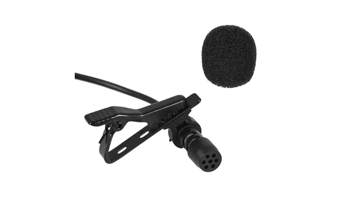 Петличный микрофон с наушником для iOS устройств FZONE KM-06 LAVALIER MICROPHONE W/ EARPHONE (Lighti, фото № 2