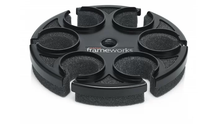 Тримач-лоток для 6 мікрофонів GATOR FRAMEWORKS GFW-MIC-6TRAY Multi Microphone Tray Holds 6 Microphones, фото № 5