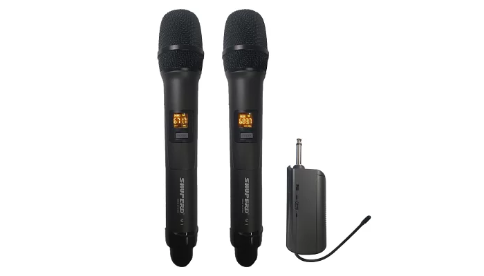Портативна радіосистема з двома ручними мікрофонами EMCORE SHUPERD M2, фото № 1